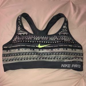 Aztec Nike sports bra with padding